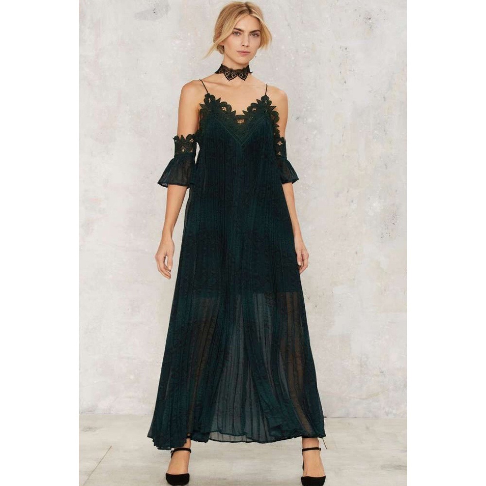 Nasty Gal Snake What’s Yours Maxi Dress Size S